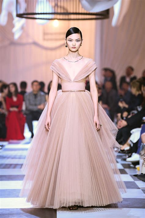 runway fuchsia dior couture gown|Dior designer gowns.